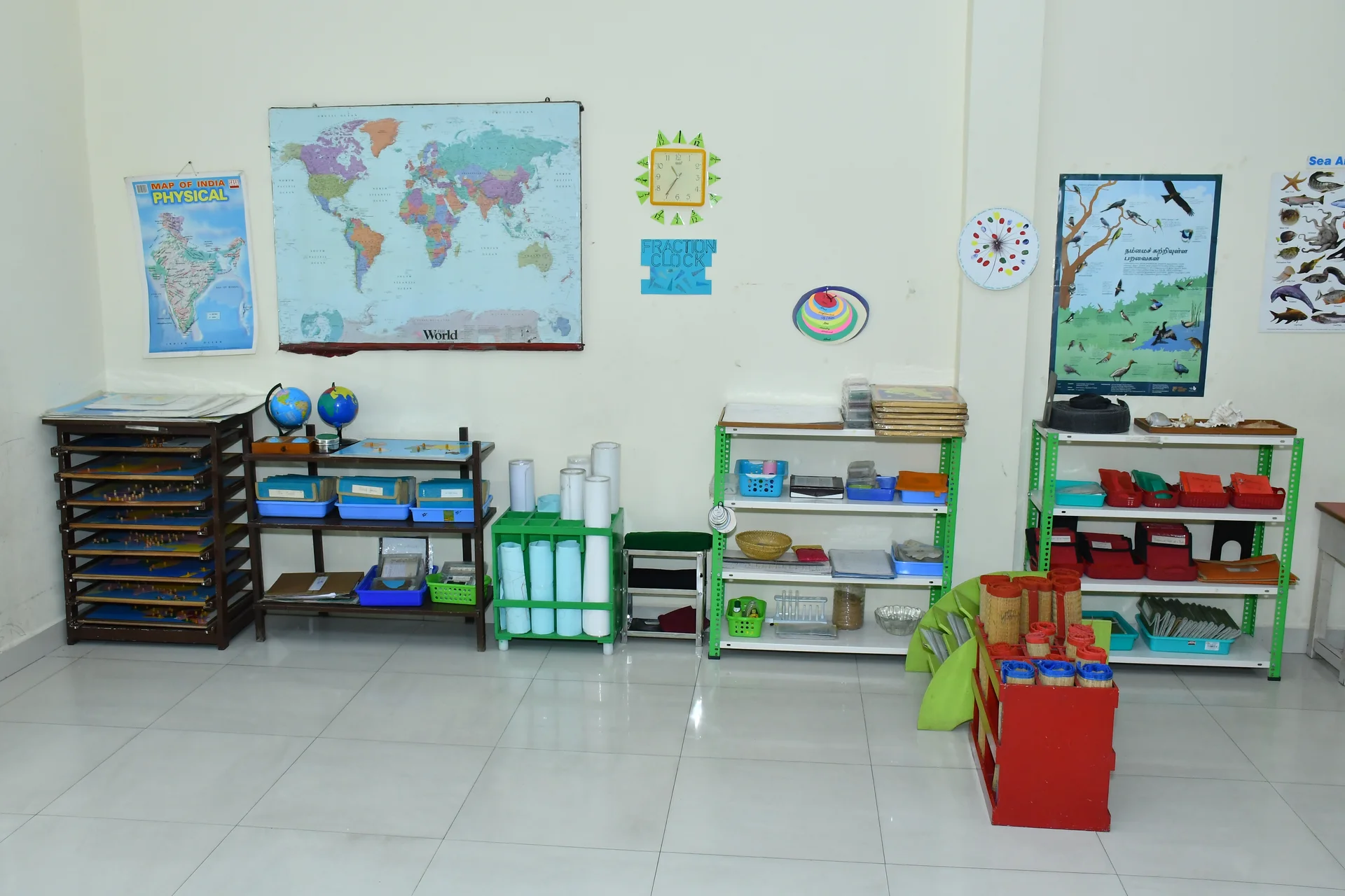 Primary classroom learning area